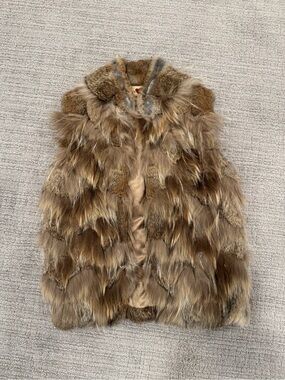Love Token Brown Fur Vest